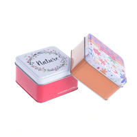 Square soap tin box